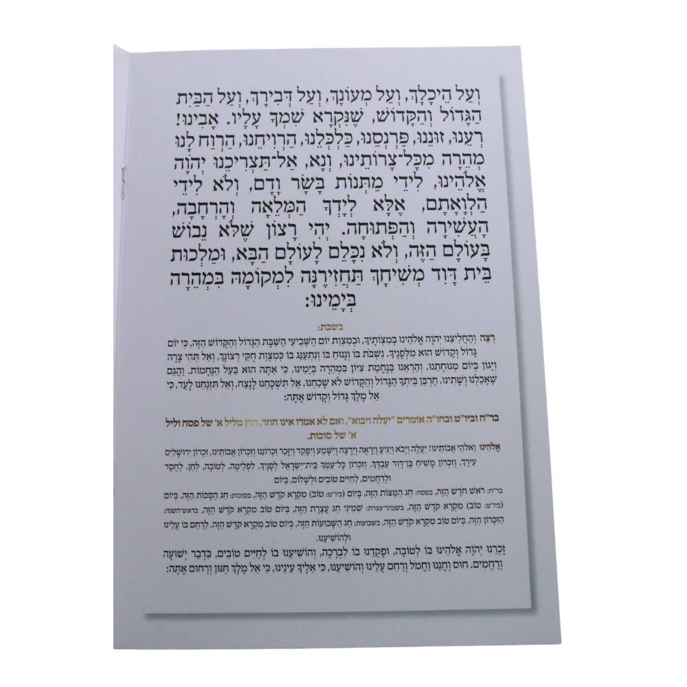 ברכת המזון בעיצוב מעוין זהב – תמונה 2