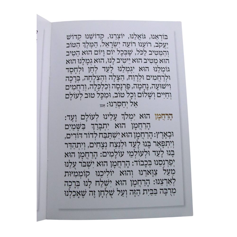 ברכת המזון בעיצוב מעוין זהב – תמונה 3