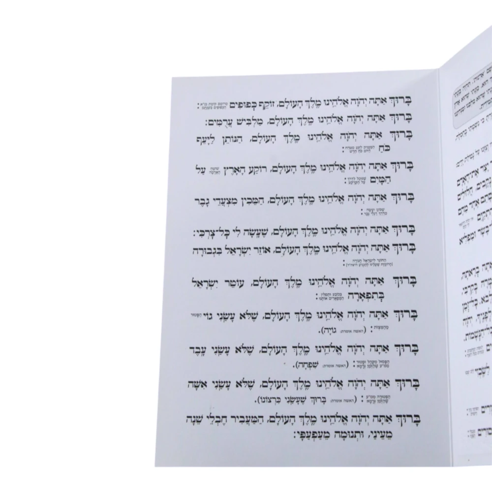 ברכות השחר דגם כוונת הלב – תמונה 2