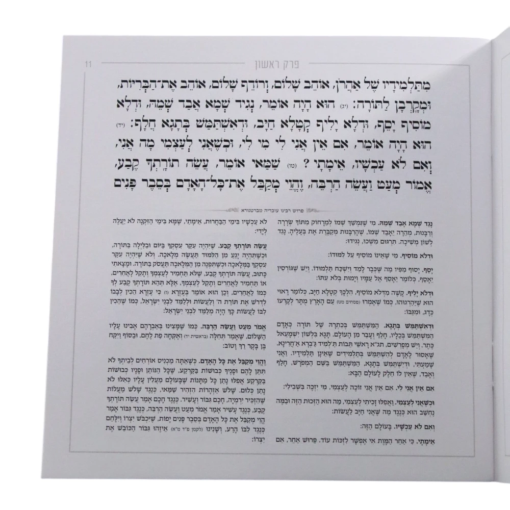 פרקי אבות דגם מעוין לבן – תמונה 2