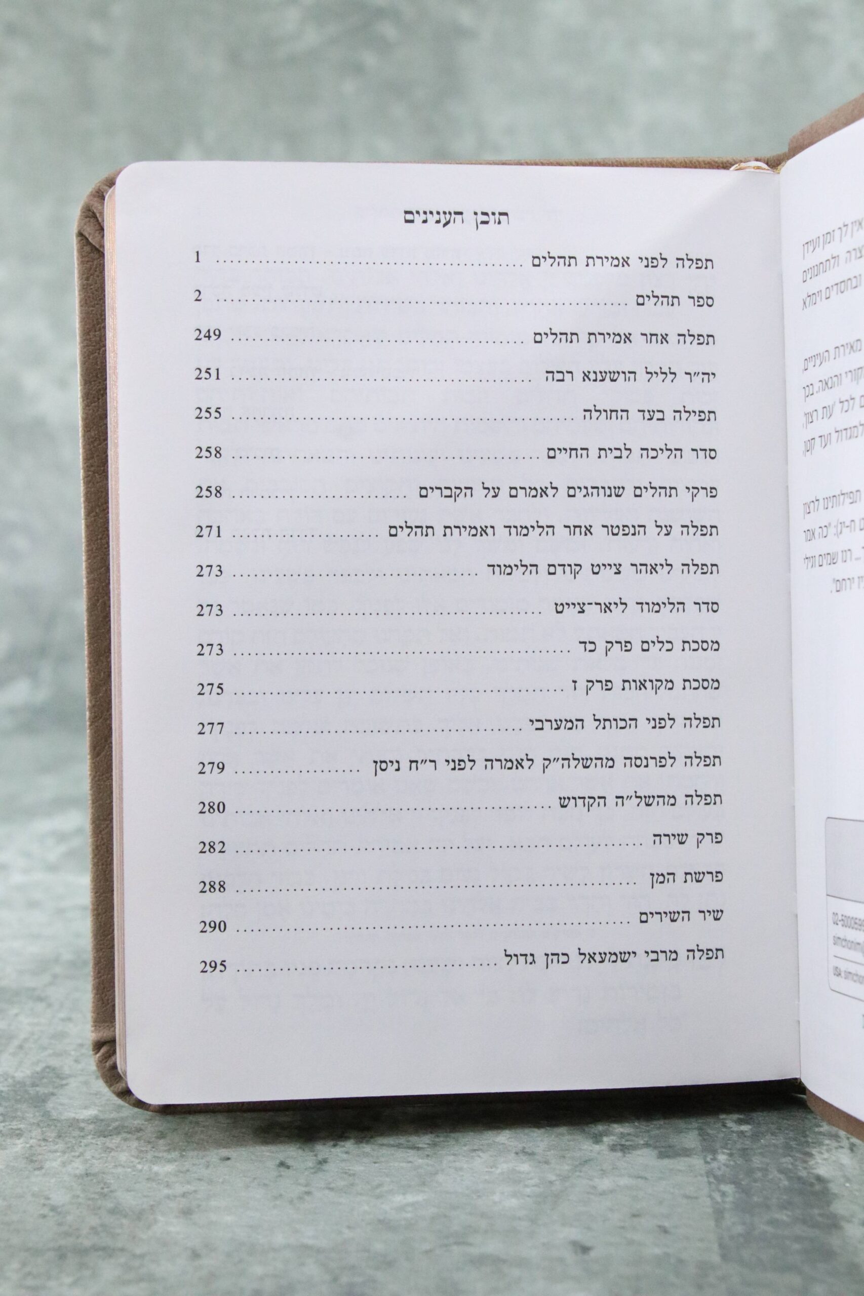 ספר תהילים דגם בלינד דמוי עור – תמונה 3