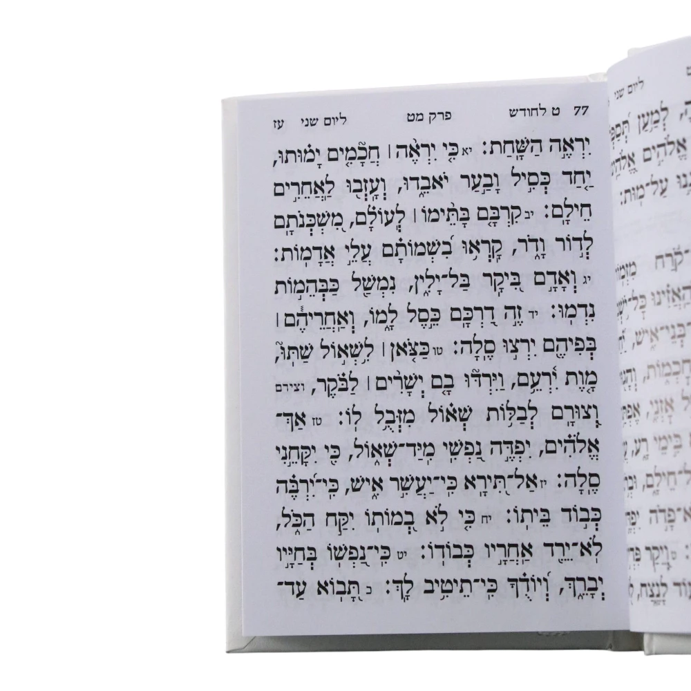 ספר תהילים כיס דגם שער – תמונה 2