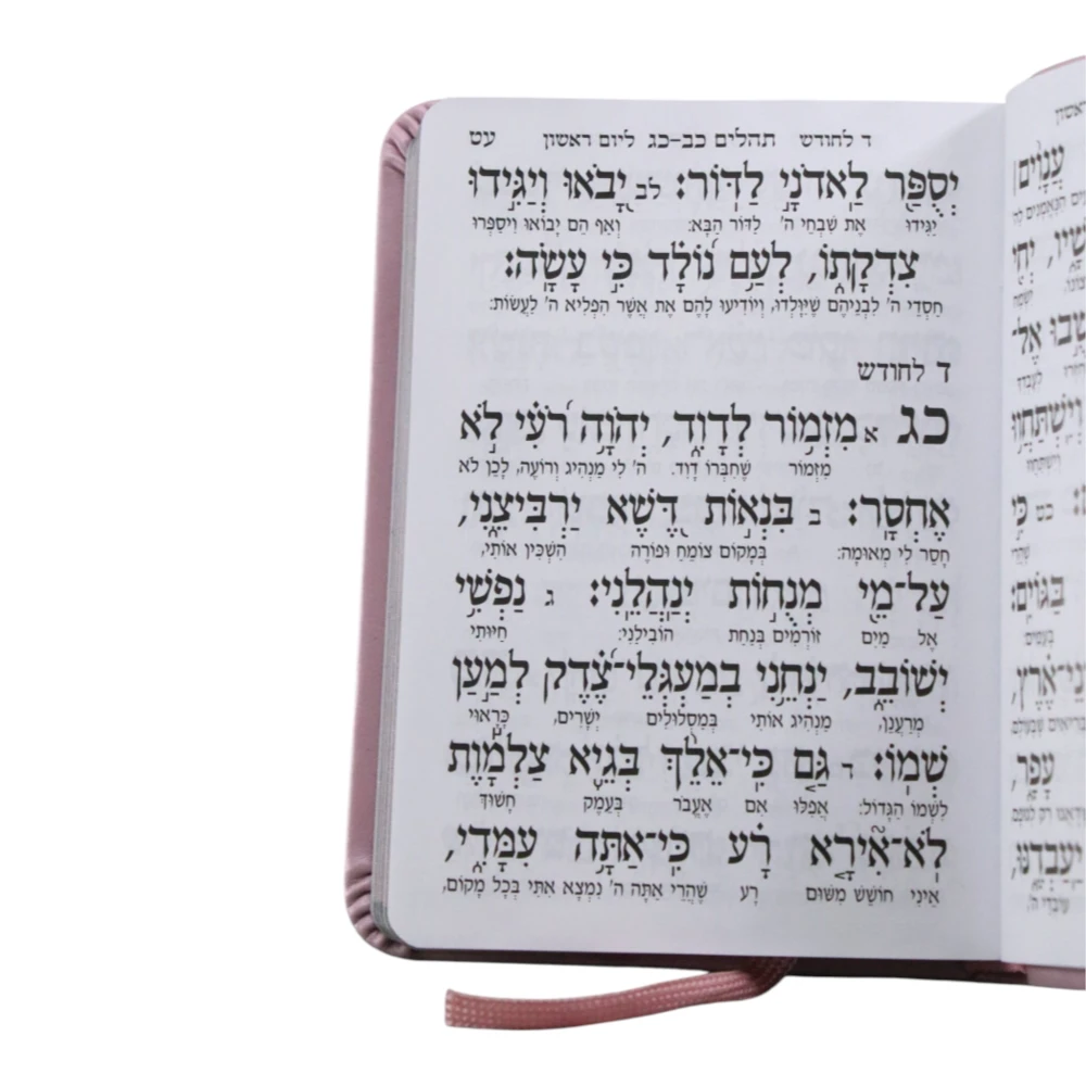 תהילים יסוד מלכות דמוי עור כיס מהודר – תמונה 7